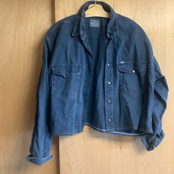 Vintage Tops - Vintage crop top button down